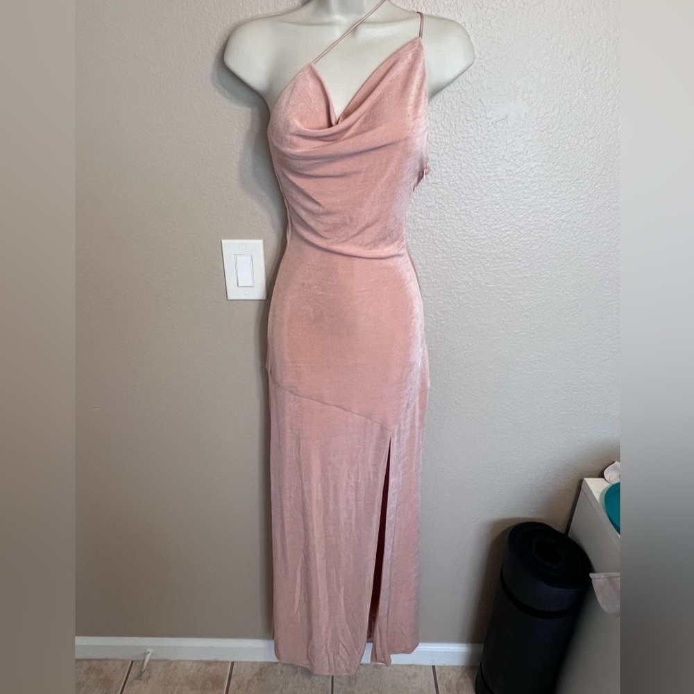 NWT Misha Celestine Gown Pink Champagne